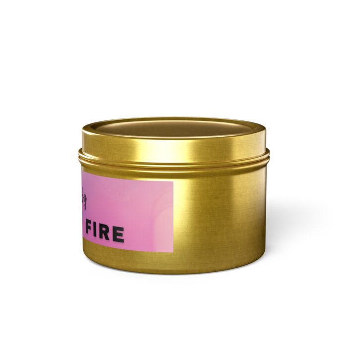 Gold Light My Fire Tin Candle - Image 29